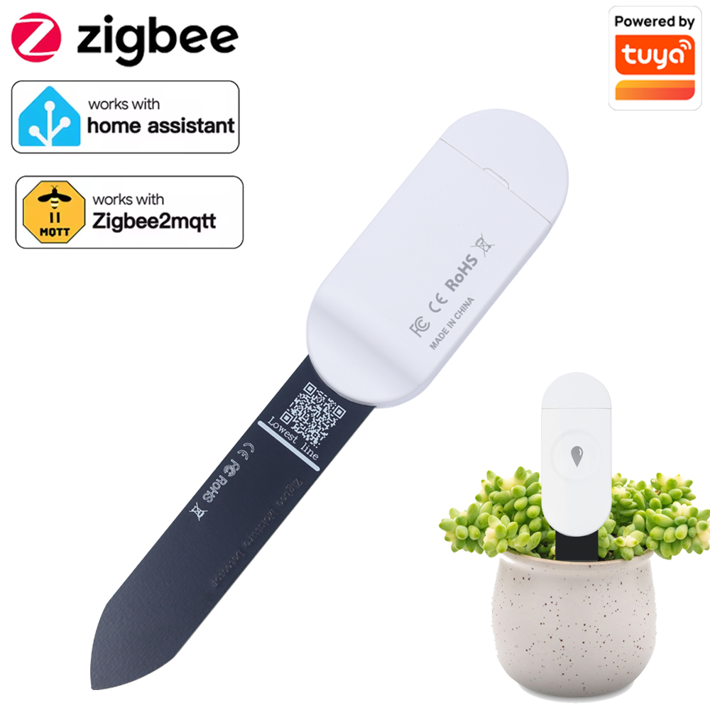 Moisture Meter Plant - Tuya zigbee temperatura umidade detector de