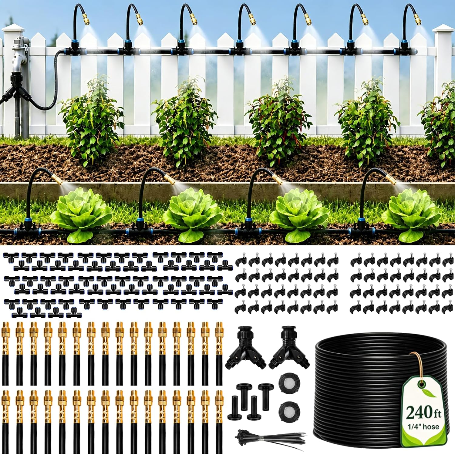 Drip Irrigation Kit - Sistema de Irrigação por Gotejamento de