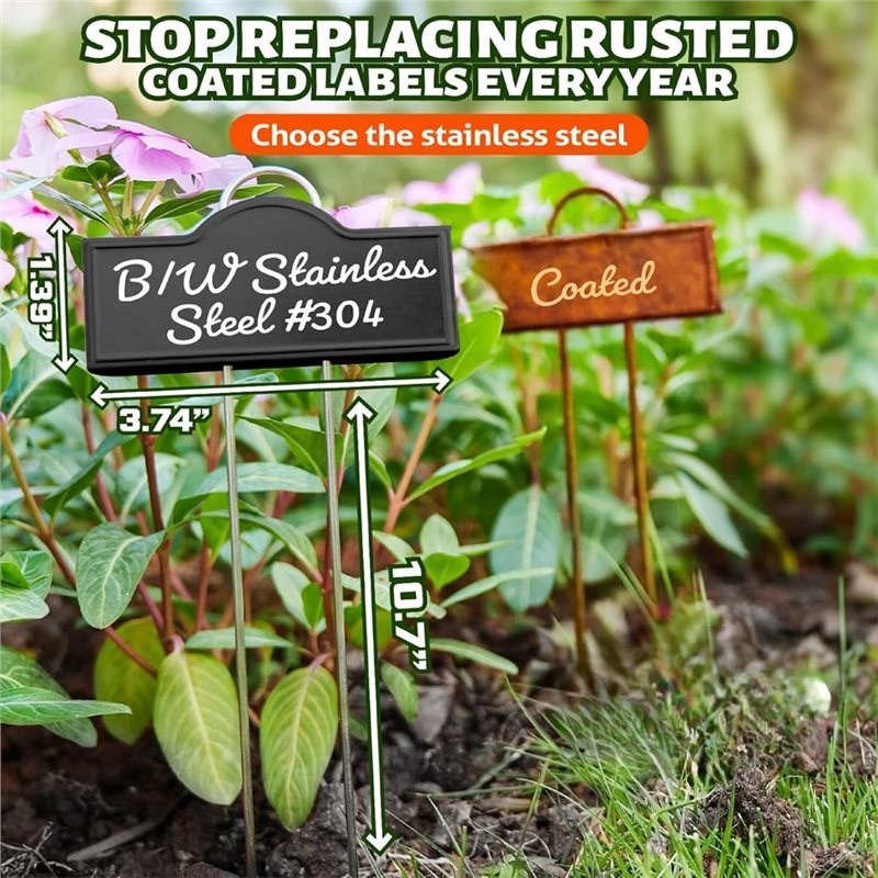 Garden Label Marker - Etiquetas de metal RANA para plantas,