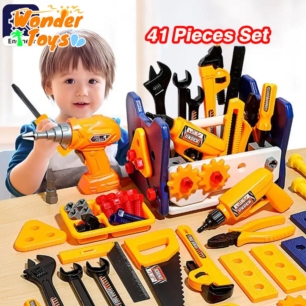 Gardening Tools Girly - 41 peças conjunto com broca elétrica