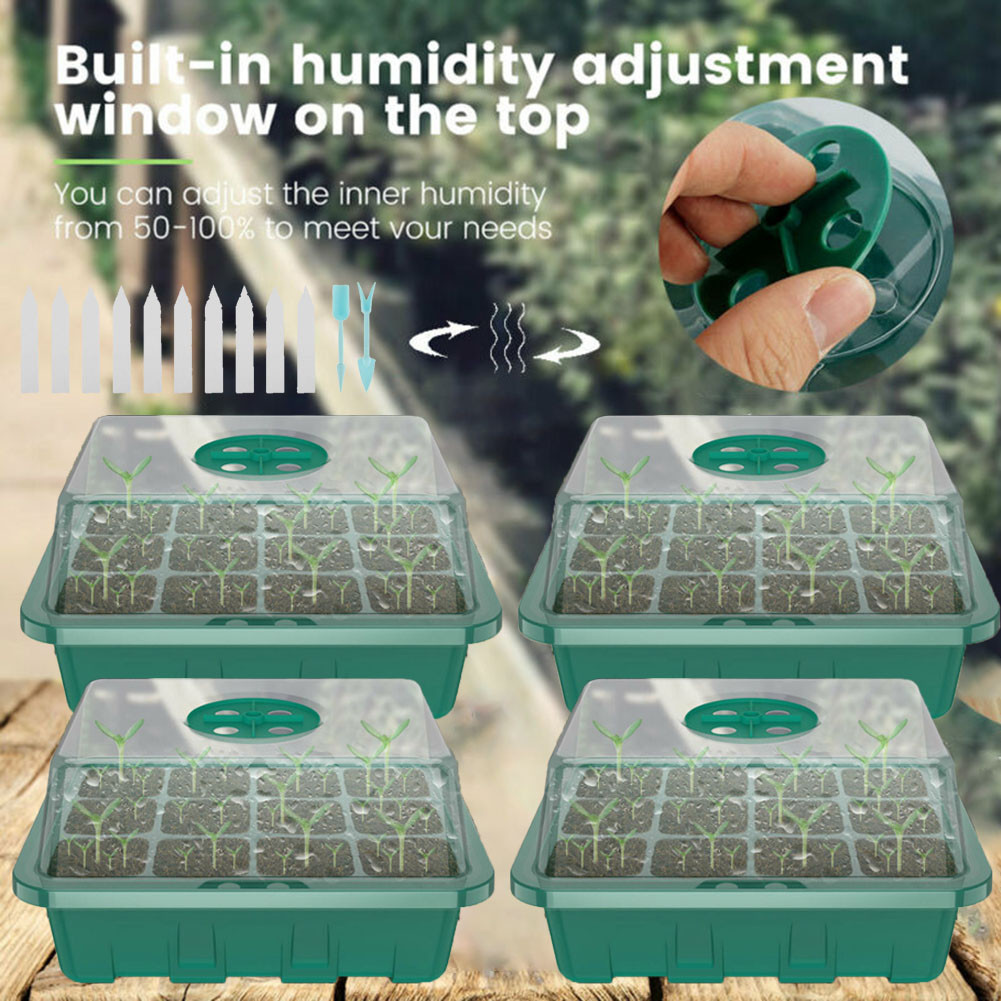4 pçs mini estufa 12 compartim - Greenhouse Mini Indoor avaliação e preço