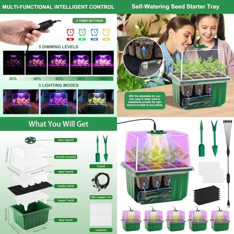 Kit de Iniciação de Sementes c - Greenhouse Mini Indoor avaliação e preço