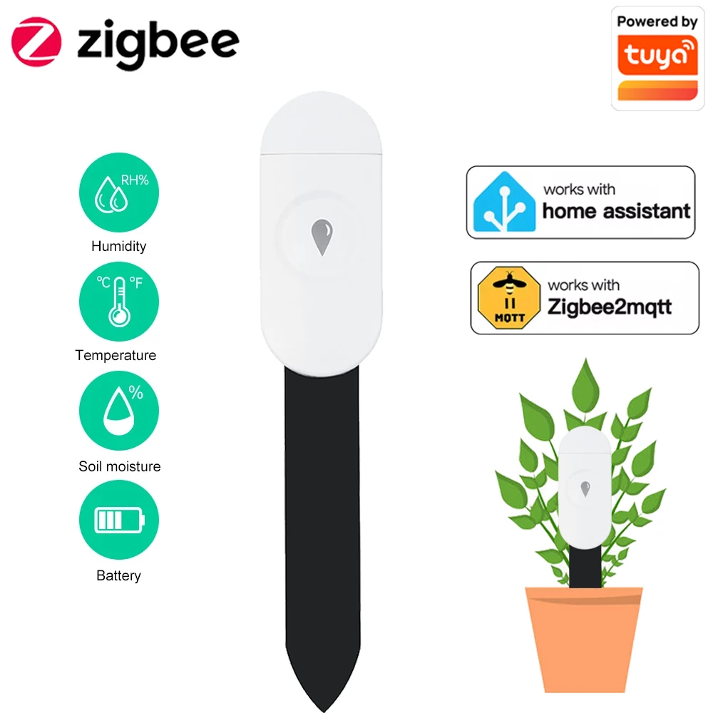 Tuya zigbee temperatura umidad - Moisture Meter Plant avaliação e preço