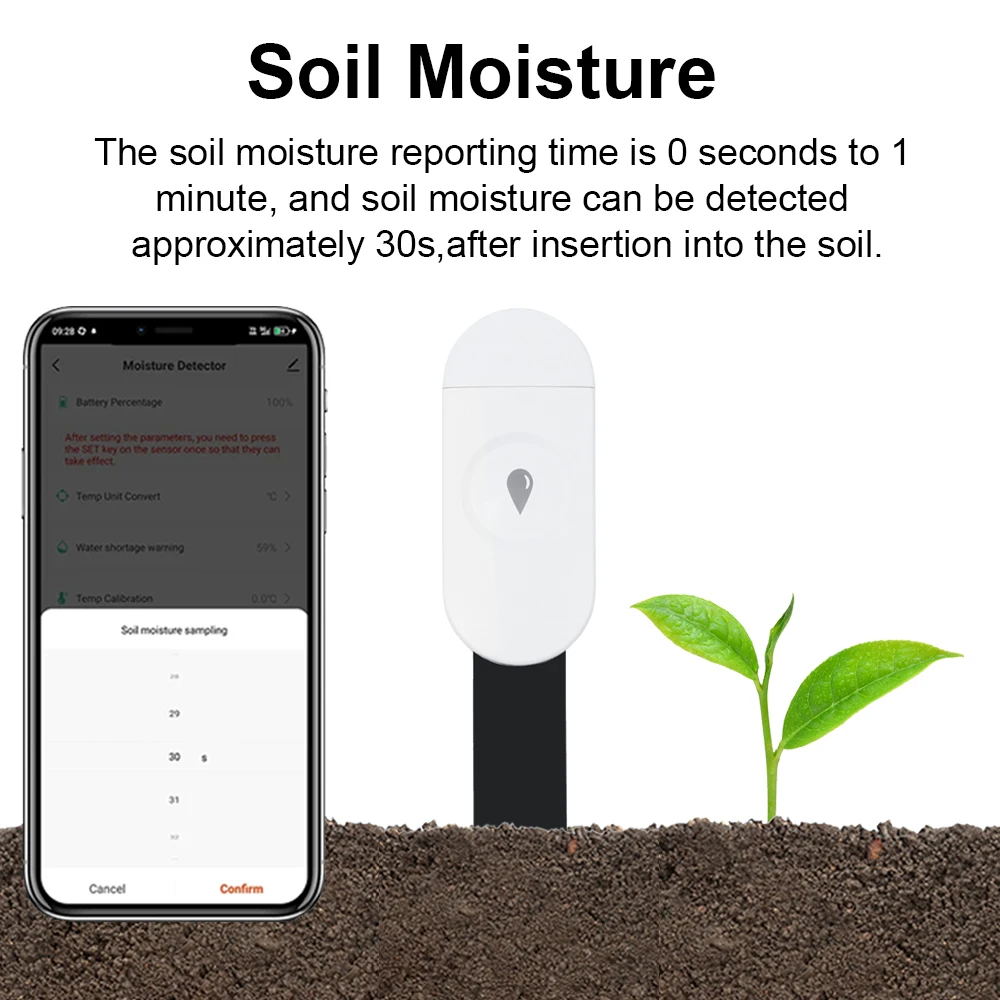 Tuya zigbee temperatura umidad - Moisture Meter Plant avaliação e preço