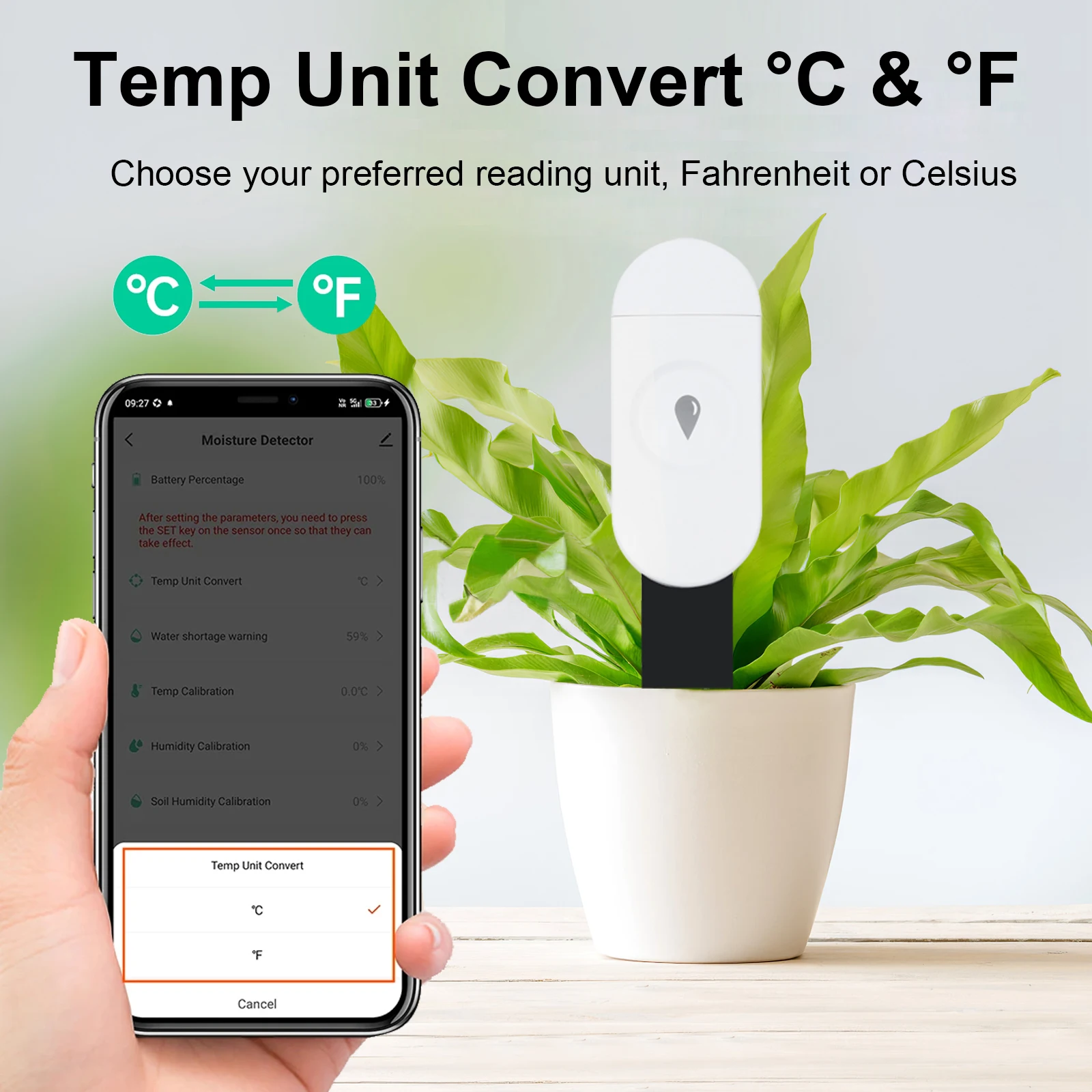Tuya zigbee temperatura umidad - Moisture Meter Plant avaliação e preço