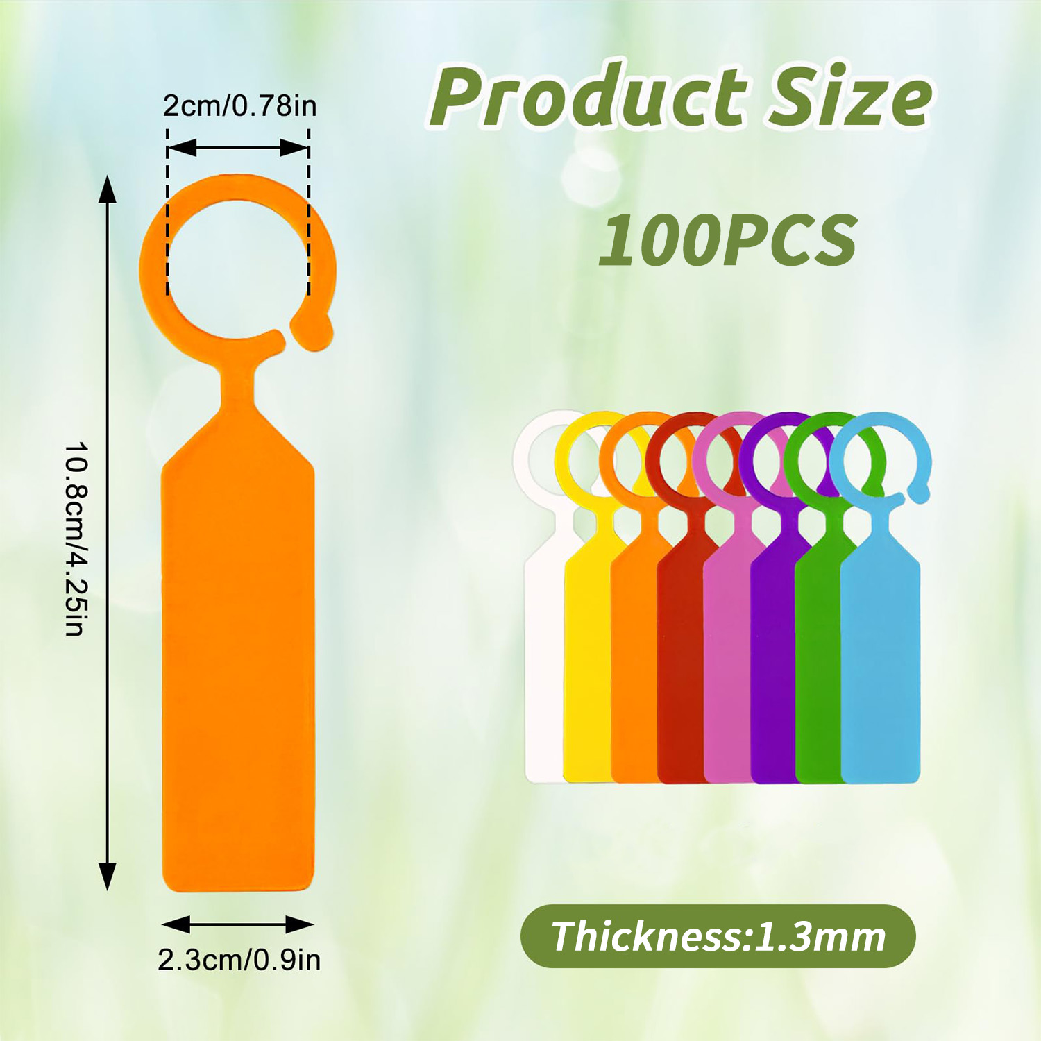 100 PEÇAS 10.7x2.3CM Etiquetas - Garden Label Marker avaliação e preço