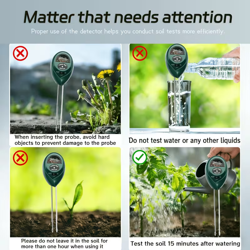 Medidor de Solo 3 em 1 (Umidad - Moisture Meter Plant avaliação e preço