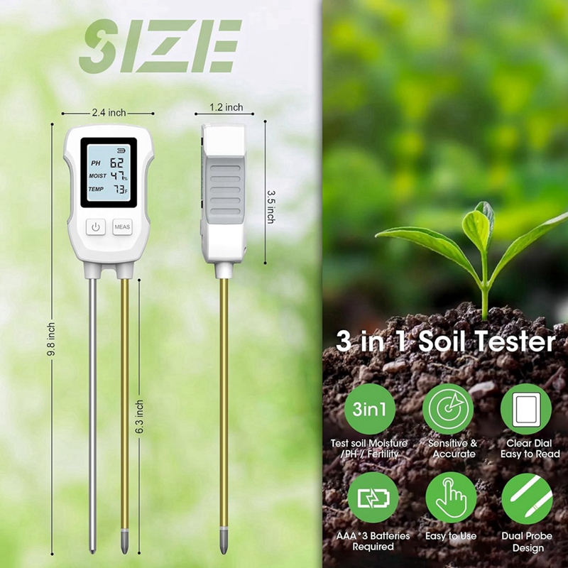 Medidor de Umidade do Solo 3 e - Moisture Meter Plant avaliação e preço