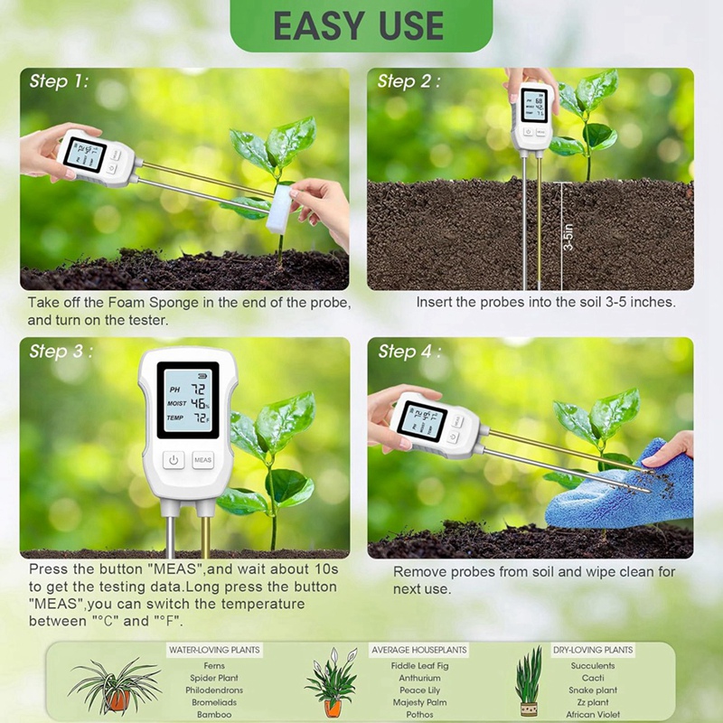 Medidor de Umidade do Solo 3 e - Moisture Meter Plant avaliação e preço